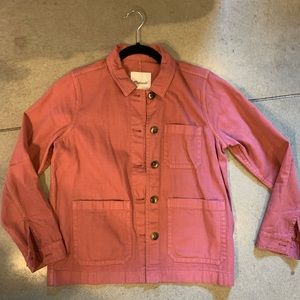 Madewell Pink Chore Coat XS Extra Small